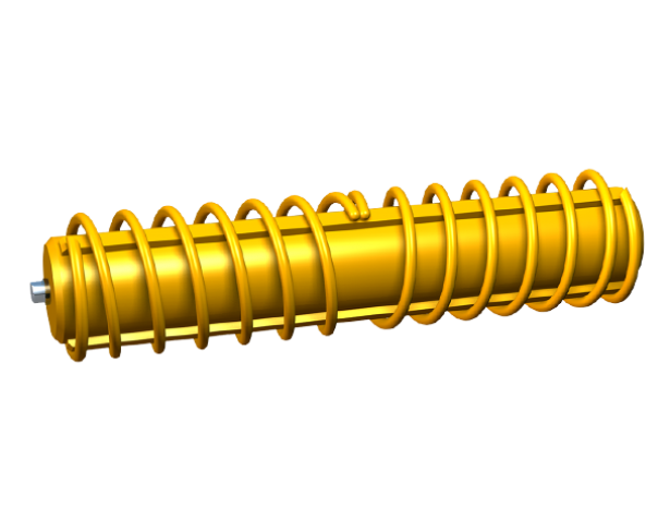 Rouleaux de convoyeur en spirale